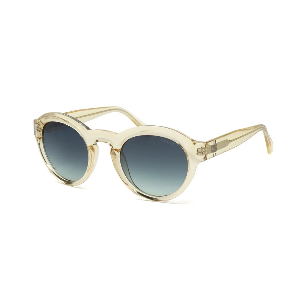 NWT Guess GU00205-39W Yellow Round 49mm Sunglasses